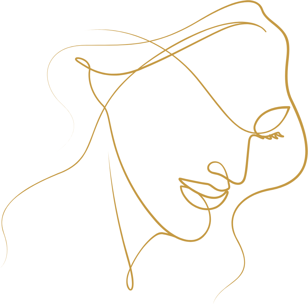 Single-line sketch of a woman — Perimenopause